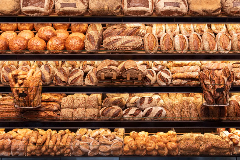 Fresh bread in Bakery