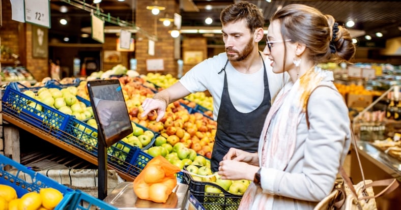 pos system with scale integration